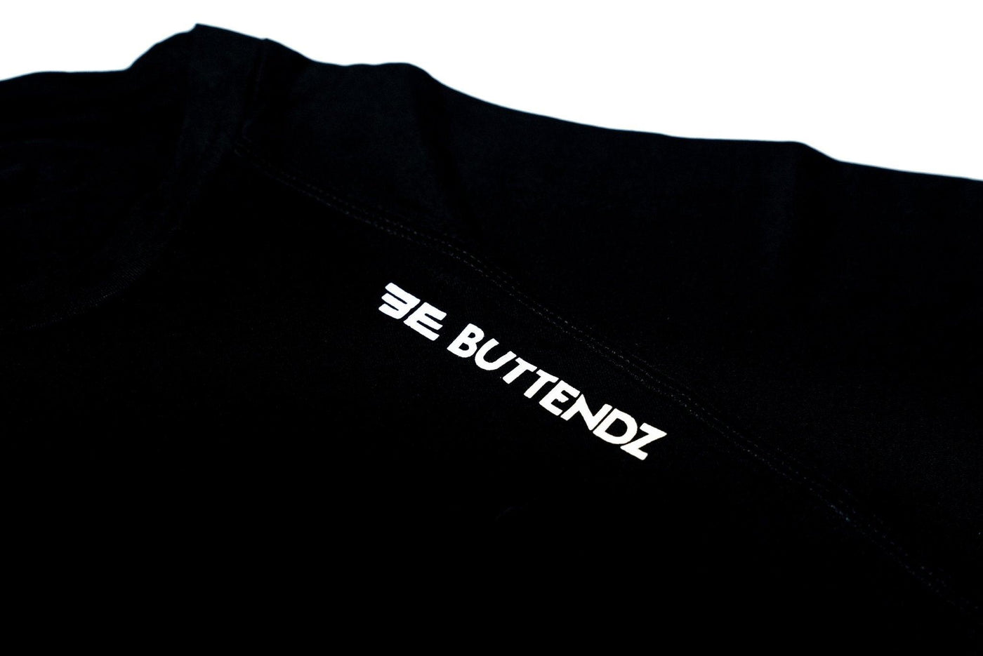 Black Performance Tee with Full Logo - Buttendz